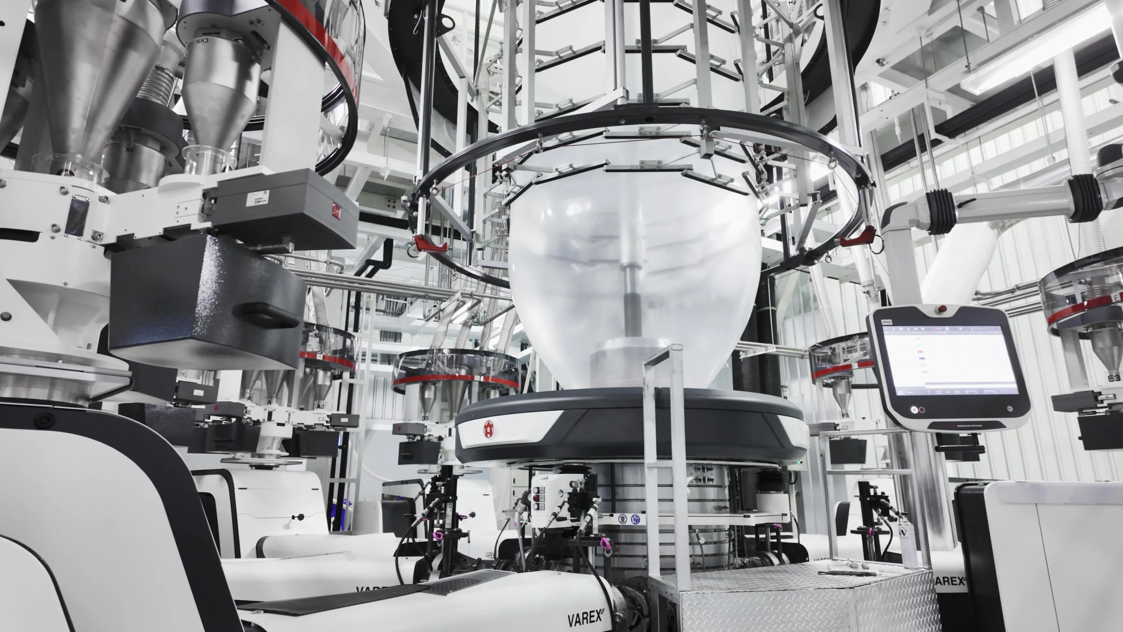 Eine Extrusionsmaschine von Windmöller und Hölscher